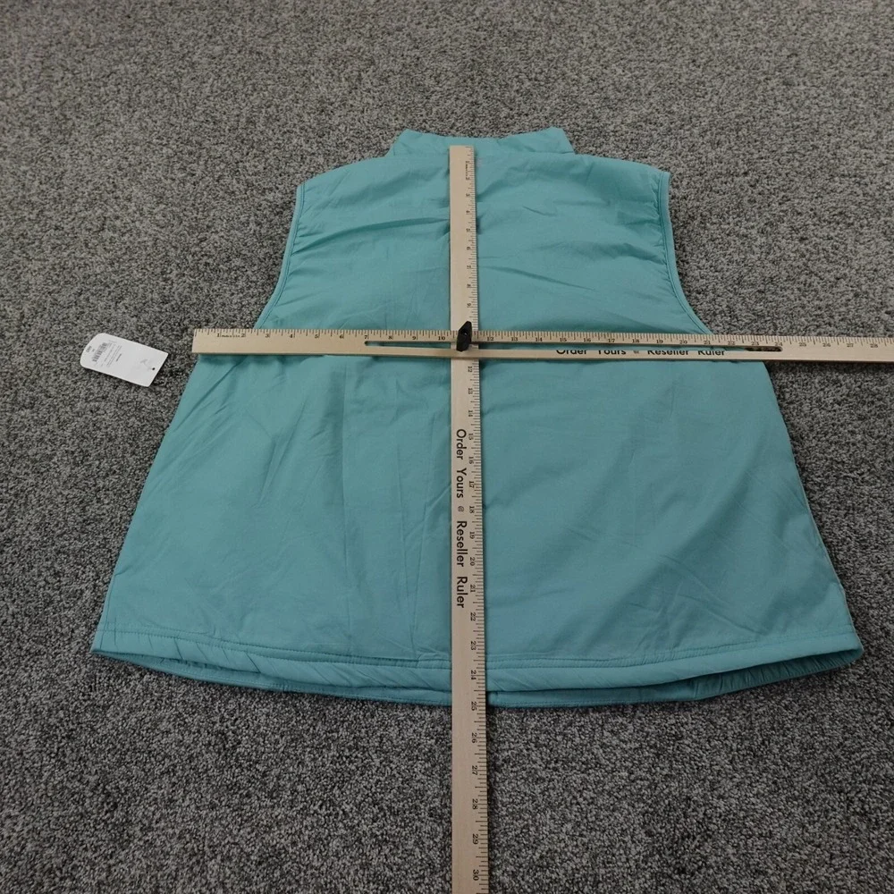 NEW Xersion Vest Womens 2X Blue‎ Full Zip Quilted Packable Jacket Gilet Coat